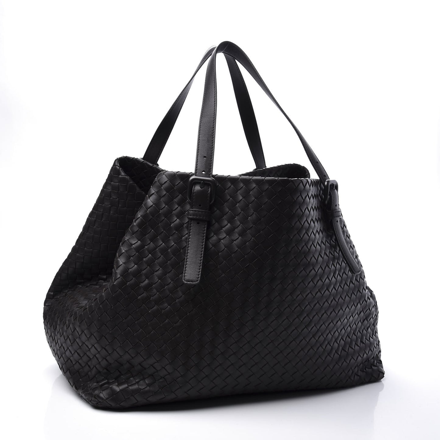 Nappa Intrecciato Large Seamless Tote Espresso
