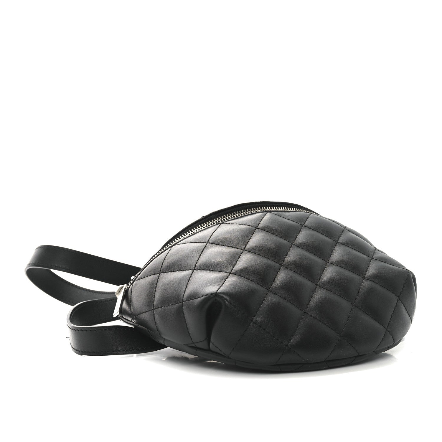 Chanel Calfskin Quilted Waist Belt Bag Black 4 of 9