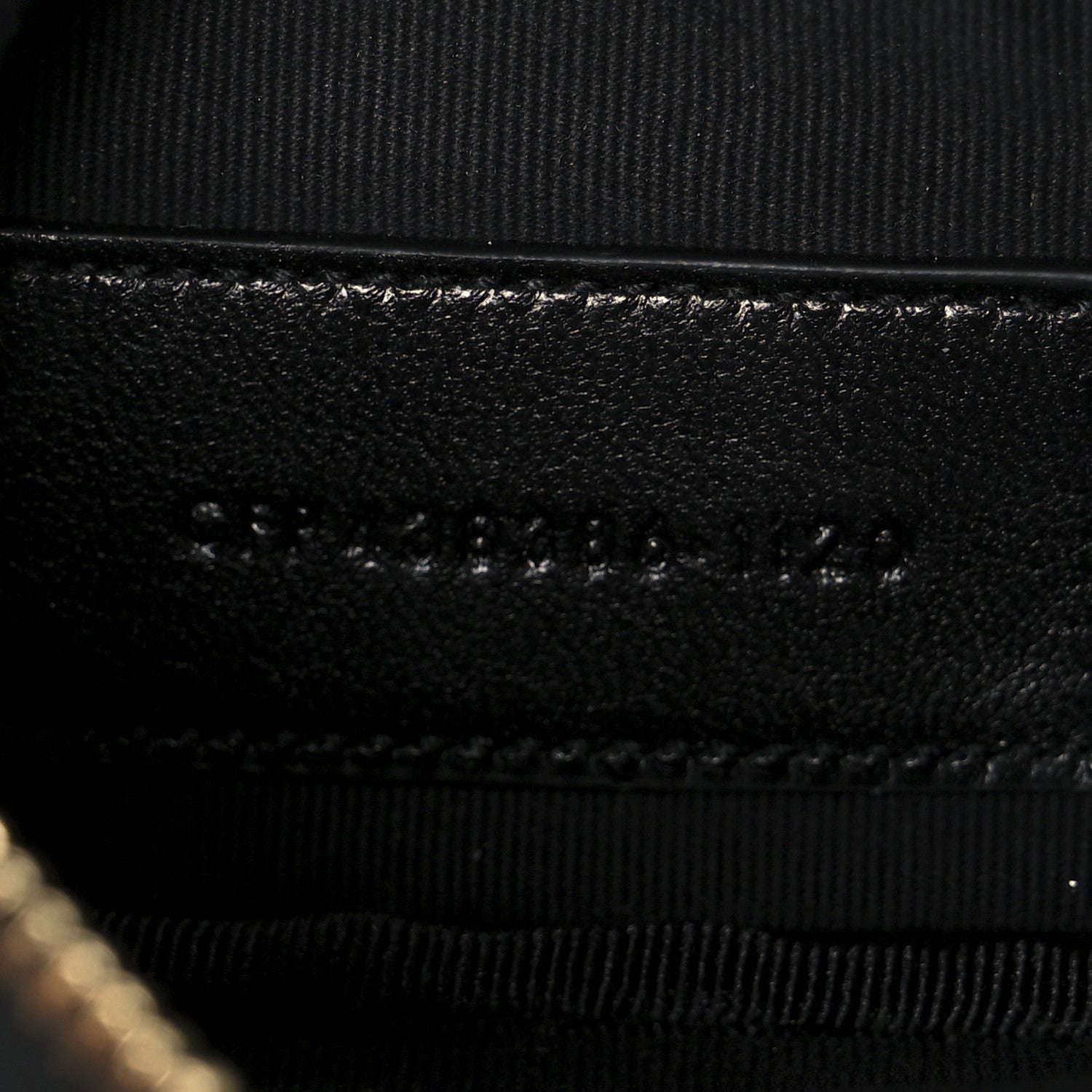Saint Laurent Calfskin Matelasse Monogram Key Pouch Black 7 of 9