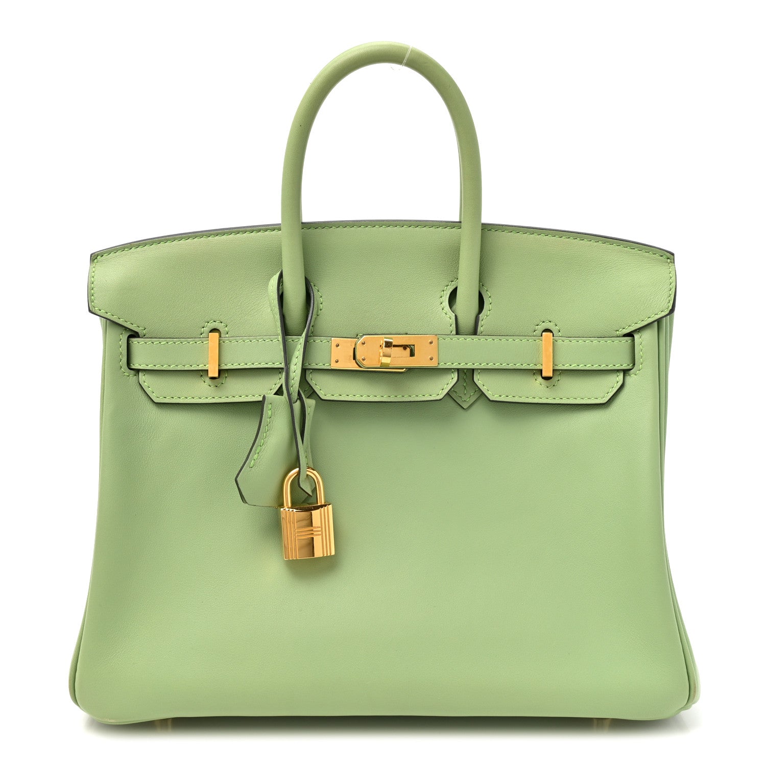 Hermes Swift Birkin 25 Vert Criquet 1 of 14