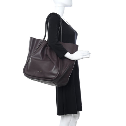 Proenza Schouler Calfskin XL Ruched Tote Chocolate Plum 2 of 11