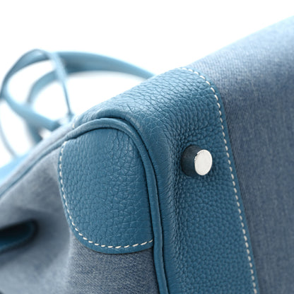 Hermes Denim Togo Horseshoe Birkin 35 Blue Jean 9 of 11
