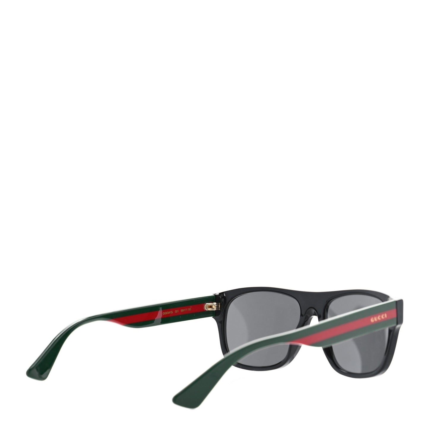 Acetate Square Frame Web Sunglasses GG0341S Black Black