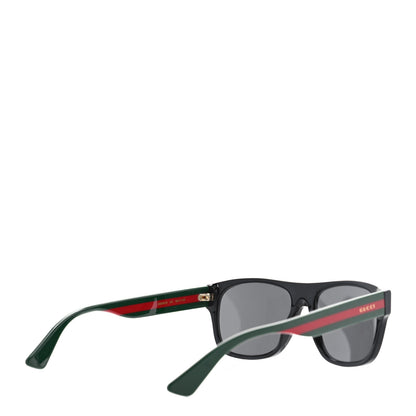 Gucci Acetate Square Frame Web Sunglasses GG0341S Black Black 4 of 7