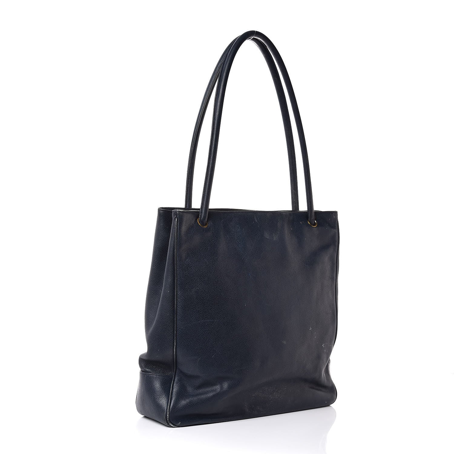 Chanel Caviar Timeless CC Shoulder Bag Navy Blue 3 of 19