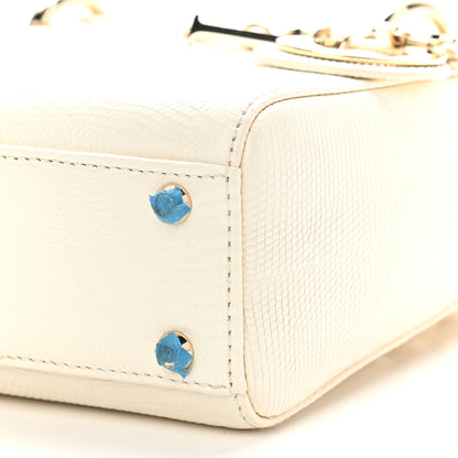 Christian Dior Lizard Mini Lady Dior White 7 of 7