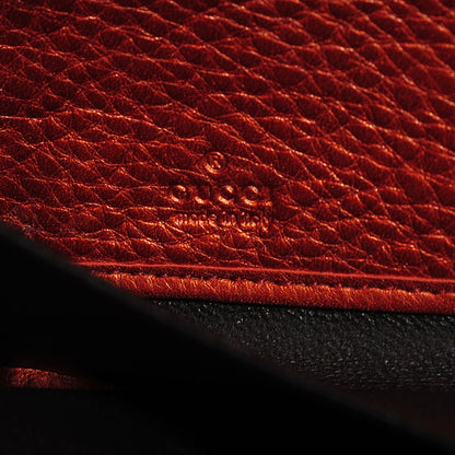 Gucci Metallic Calfskin Medium Soho Zip Around Wallet Burnt Orange 7 of 7