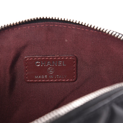 Chanel Lambskin Quilted Cosmetic Case Black 6 of 9