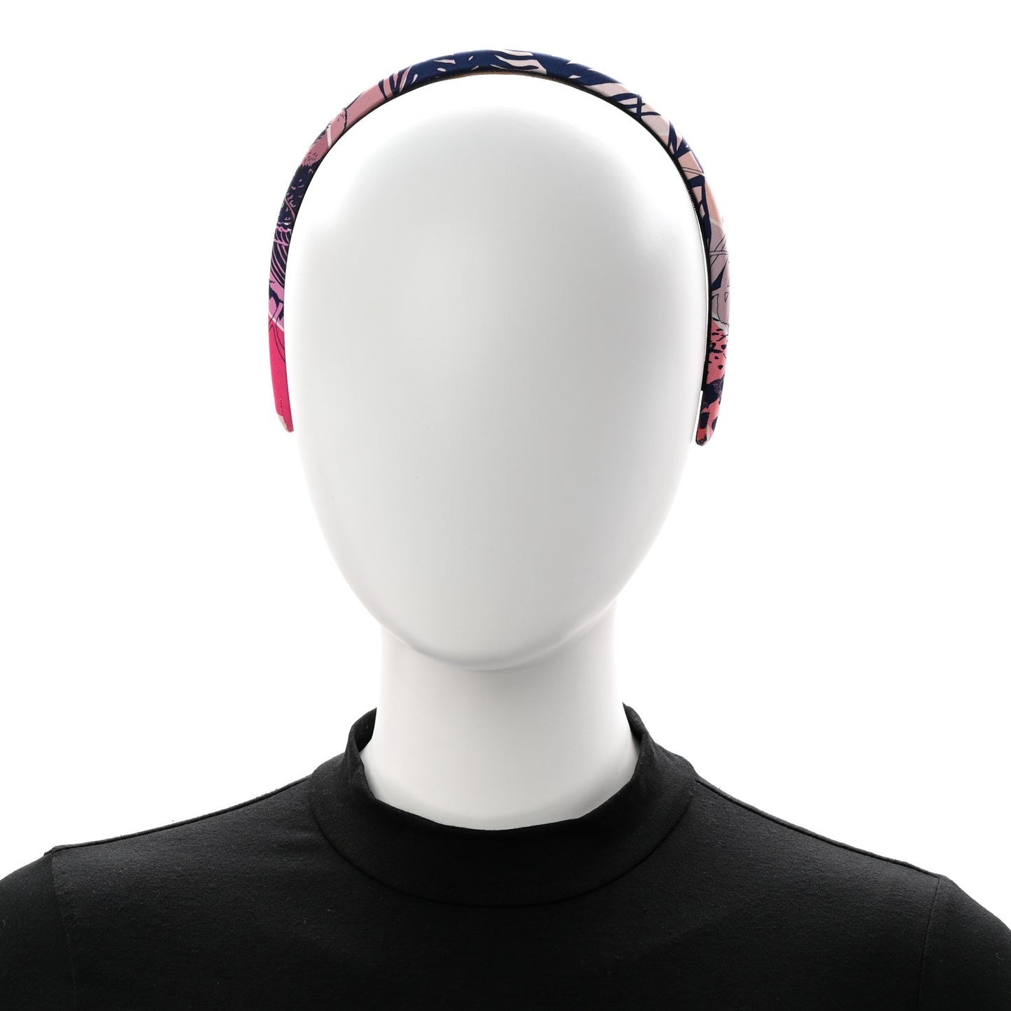 Silk Twill Jungle Love Rainbow Elsa Headband Rose