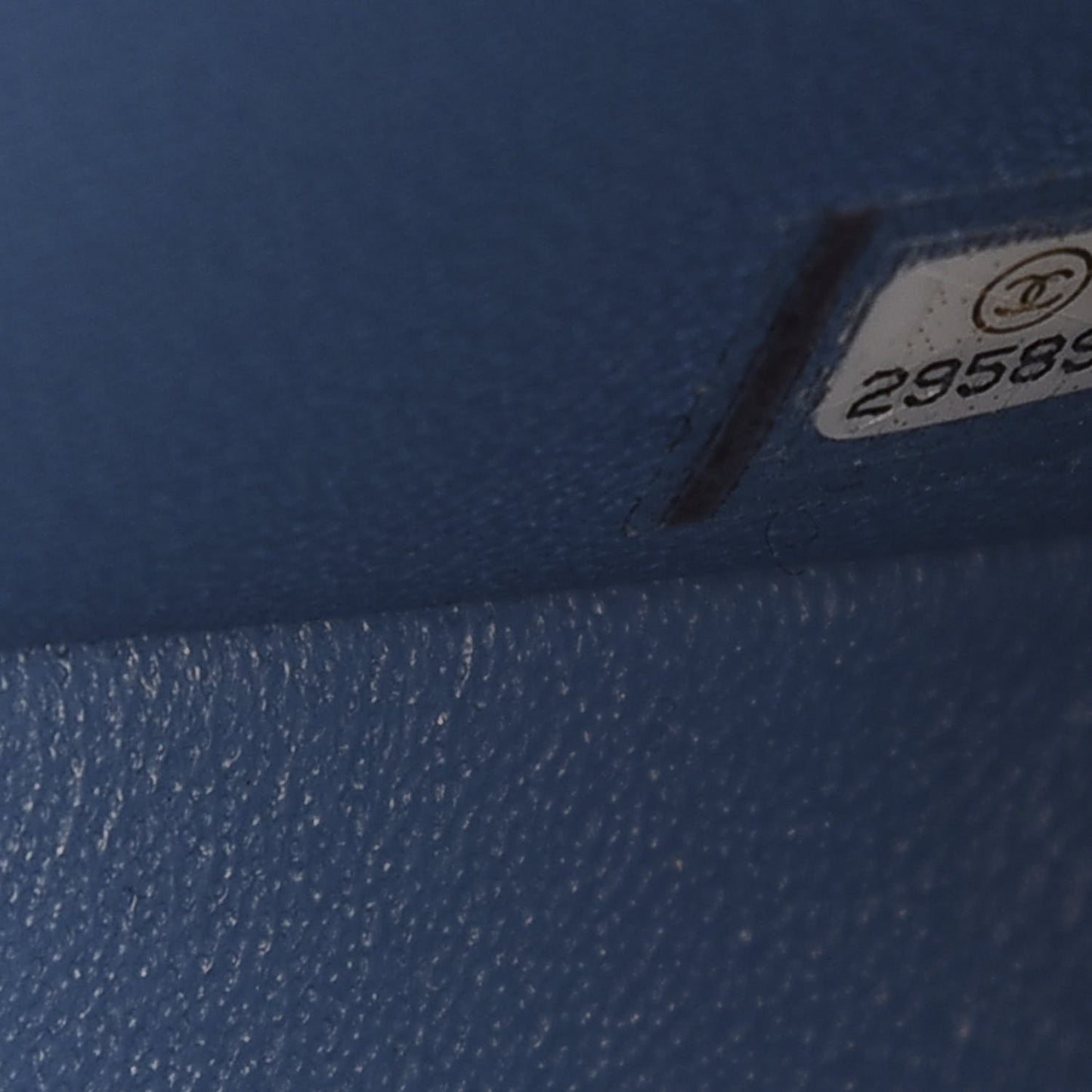 Caviar Quilted Jumbo Double Flap Blue