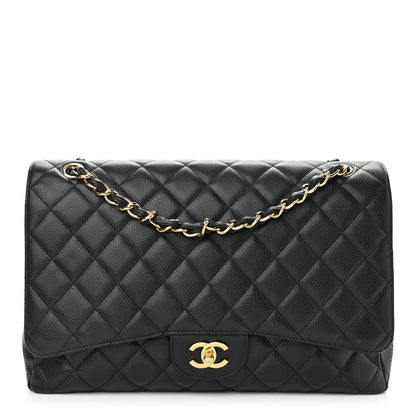 Chanel Caviar Quilted Maxi Single Flap Black 1 of 10