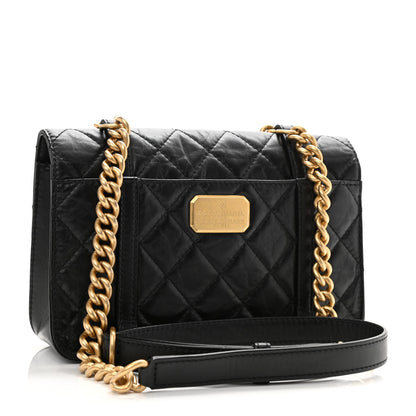 Chanel Aged Calfskin Quilted City School Flap Black 3 of 10