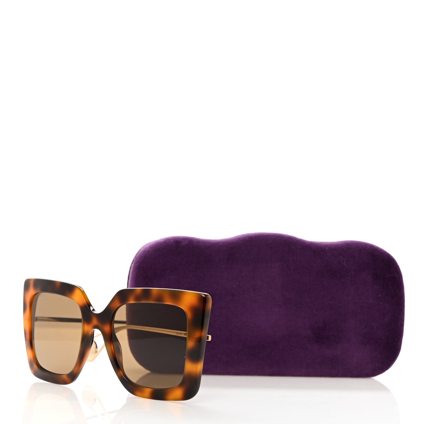 Acetate Oversize Square Frame GG0435S Sunglasses Havana