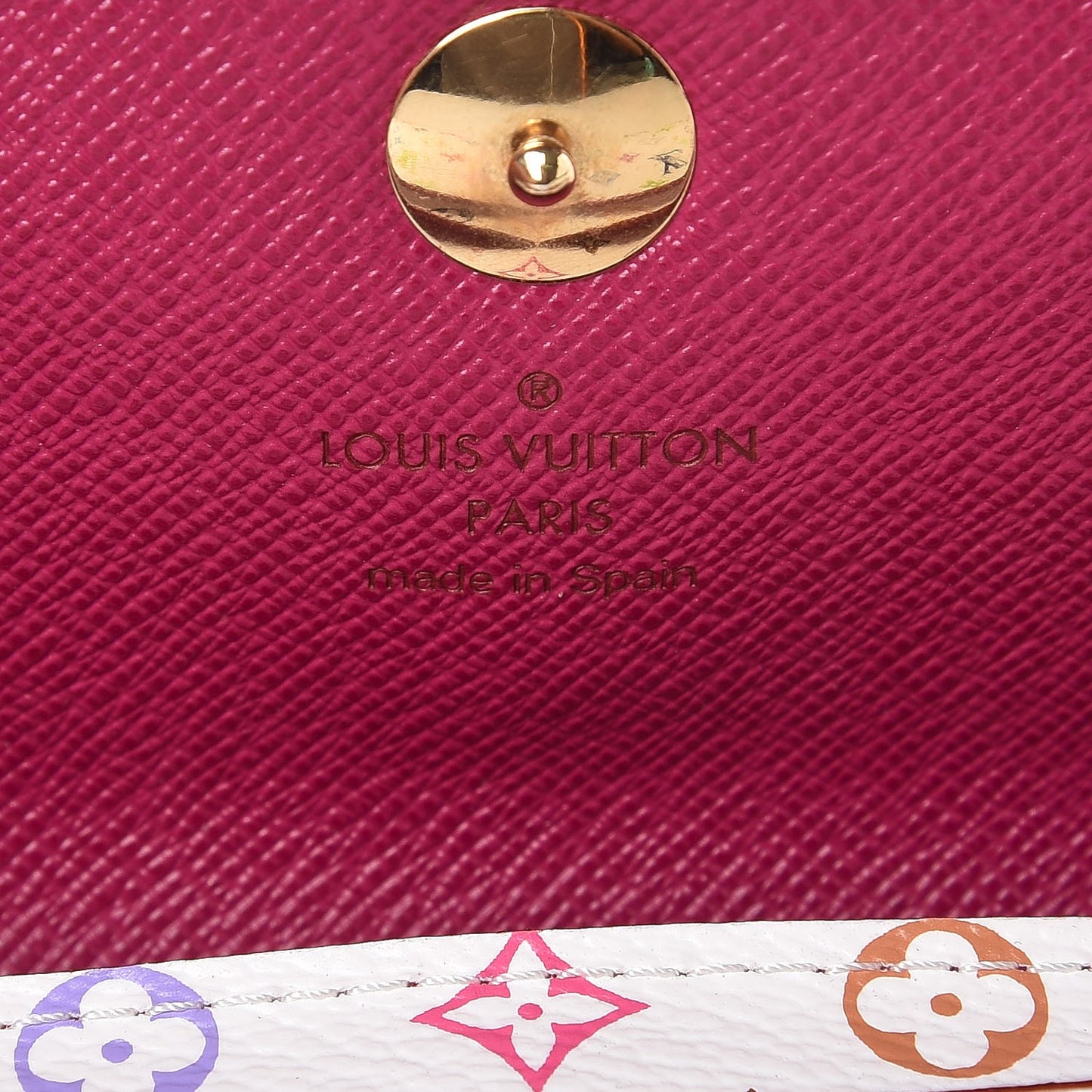 Monogram Multicolor Sarah Wallet White Eglantine