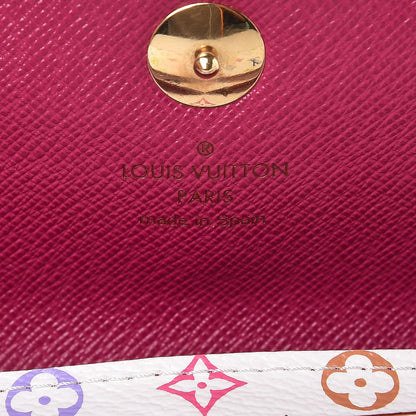 Louis Vuitton Monogram Multicolor Sarah Wallet White Eglantine 6 of 7