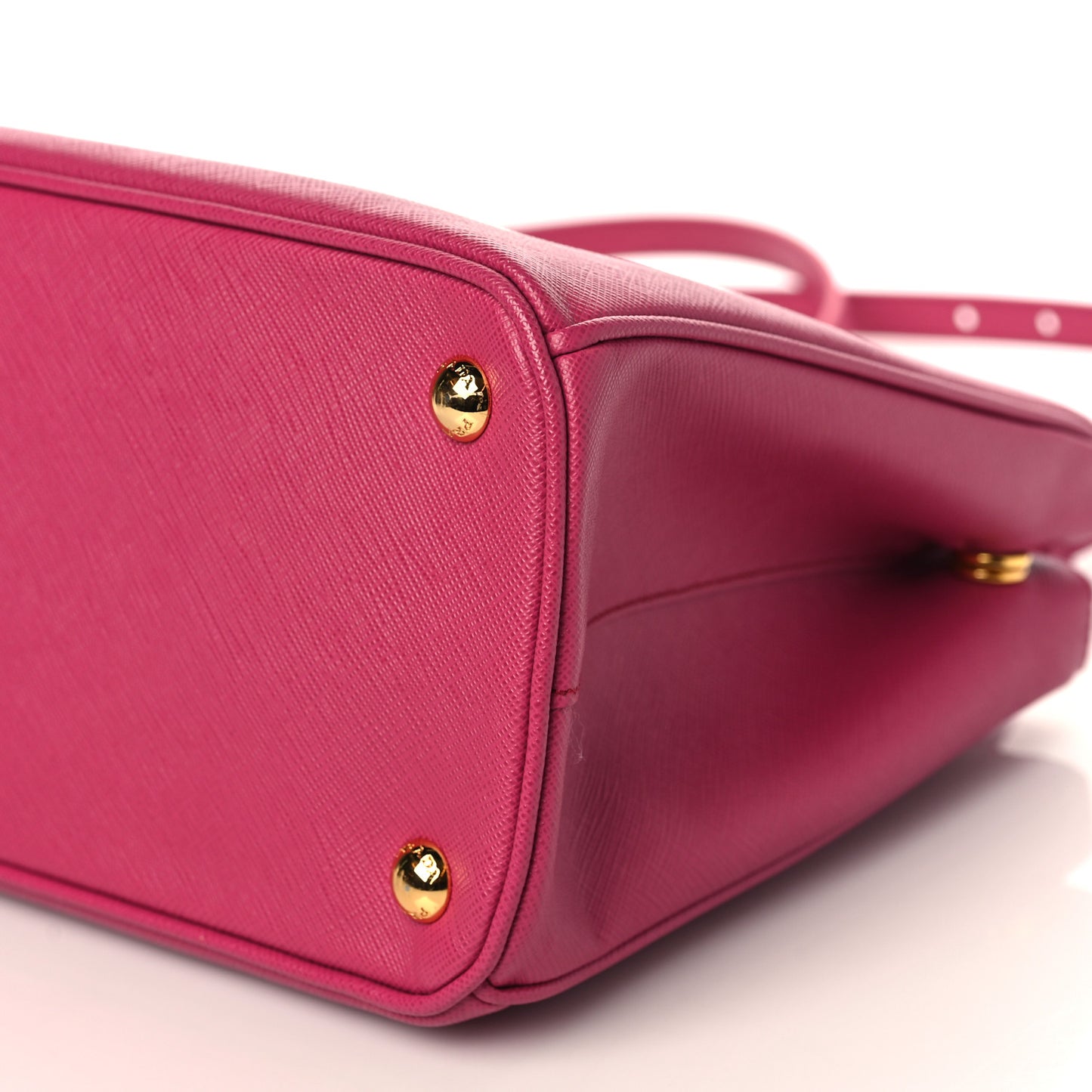 Saffiano Small Galleria Double Zip Tote Fuxia