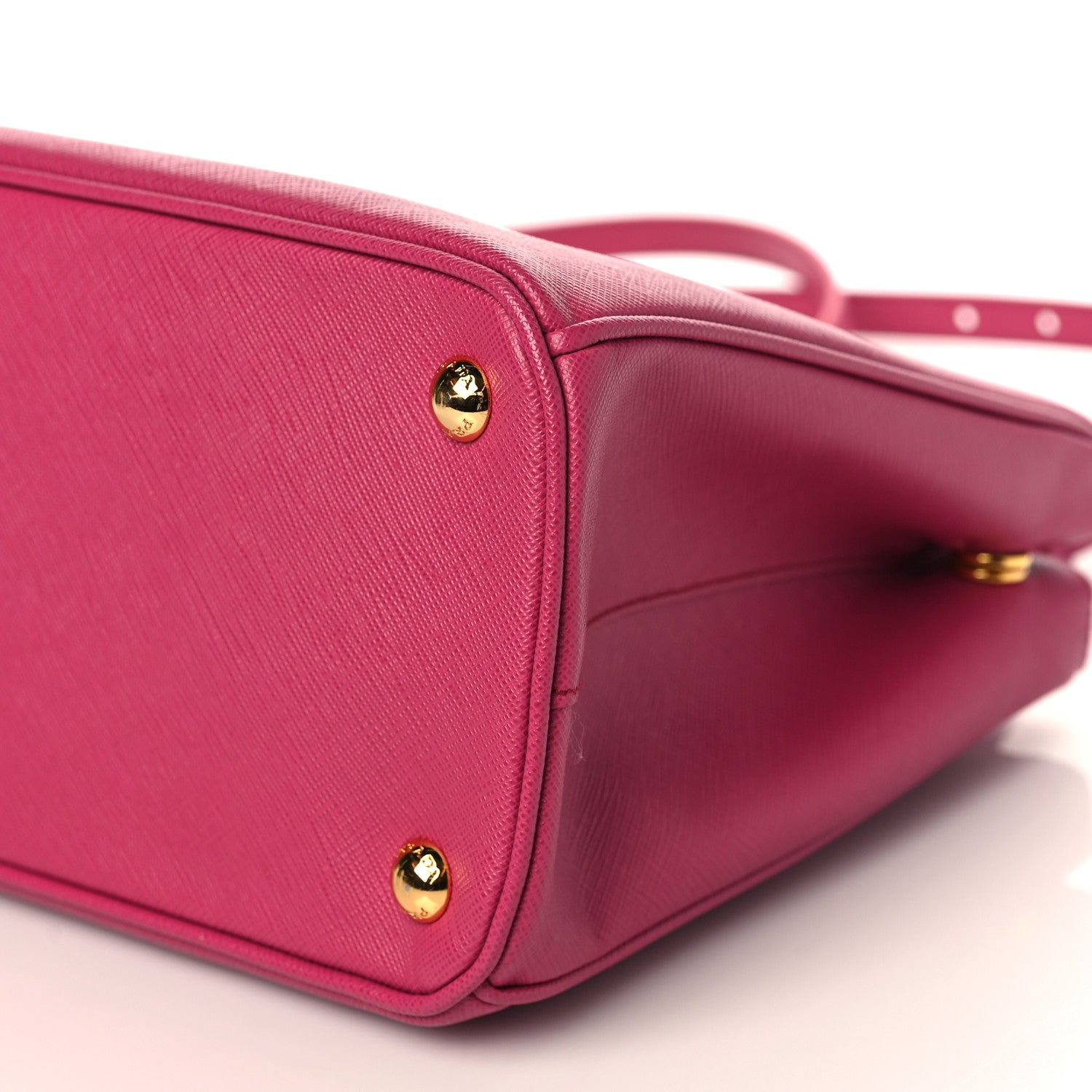 Prada Saffiano Small Galleria Double Zip Tote Fuxia 8 of 8
