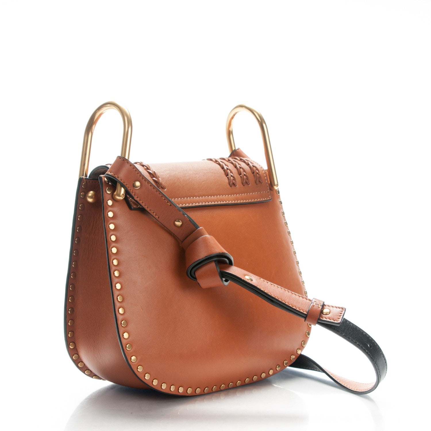 Chloe Calfskin Braided Small Hudson Bag Caramel 3 of 9