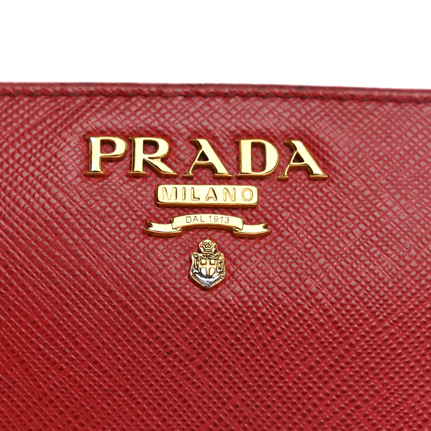 Prada Saffiano Metal Compact Wallet Fuoco 16 of 30