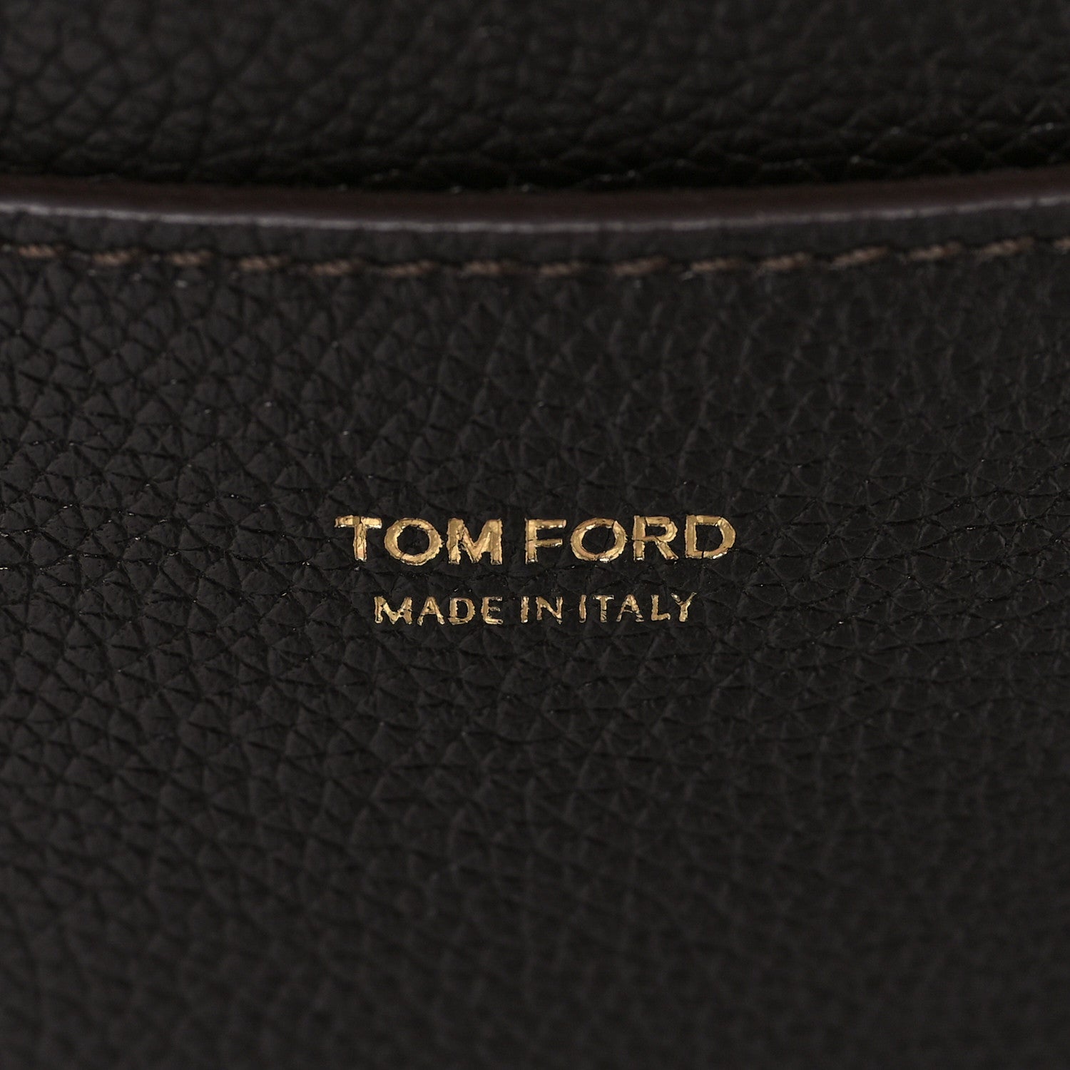 Tom Ford Pebbled Calfskin Large Jennifer Dark Brown 7 of 10