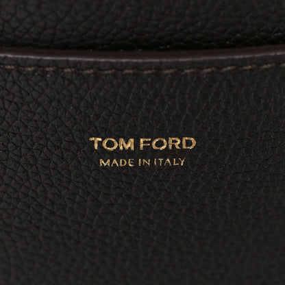 Tom Ford Pebbled Calfskin Large Jennifer Dark Brown 7 of 10