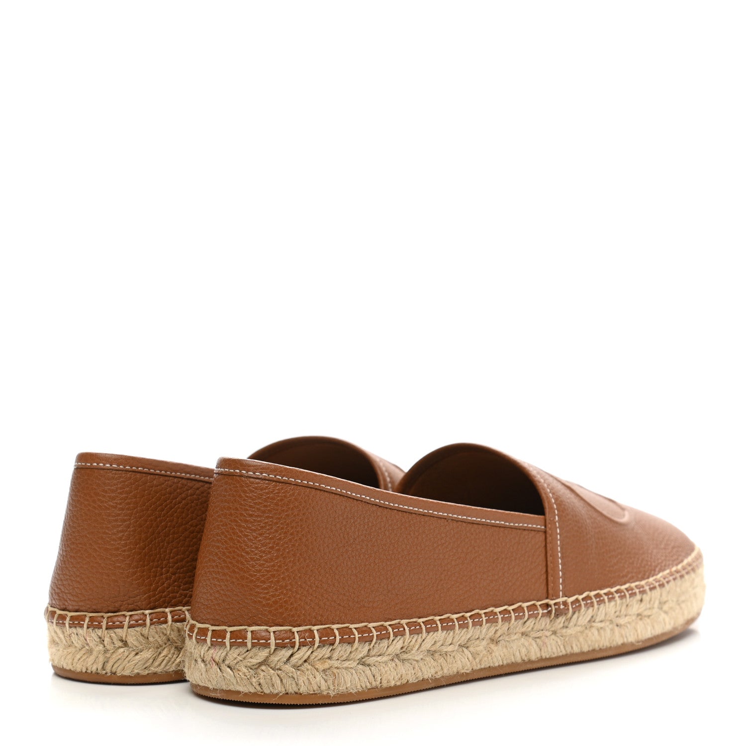 Louis Vuitton Monogram Leather Starboard Espadrille Flats 39.5 Brown 4 of 10