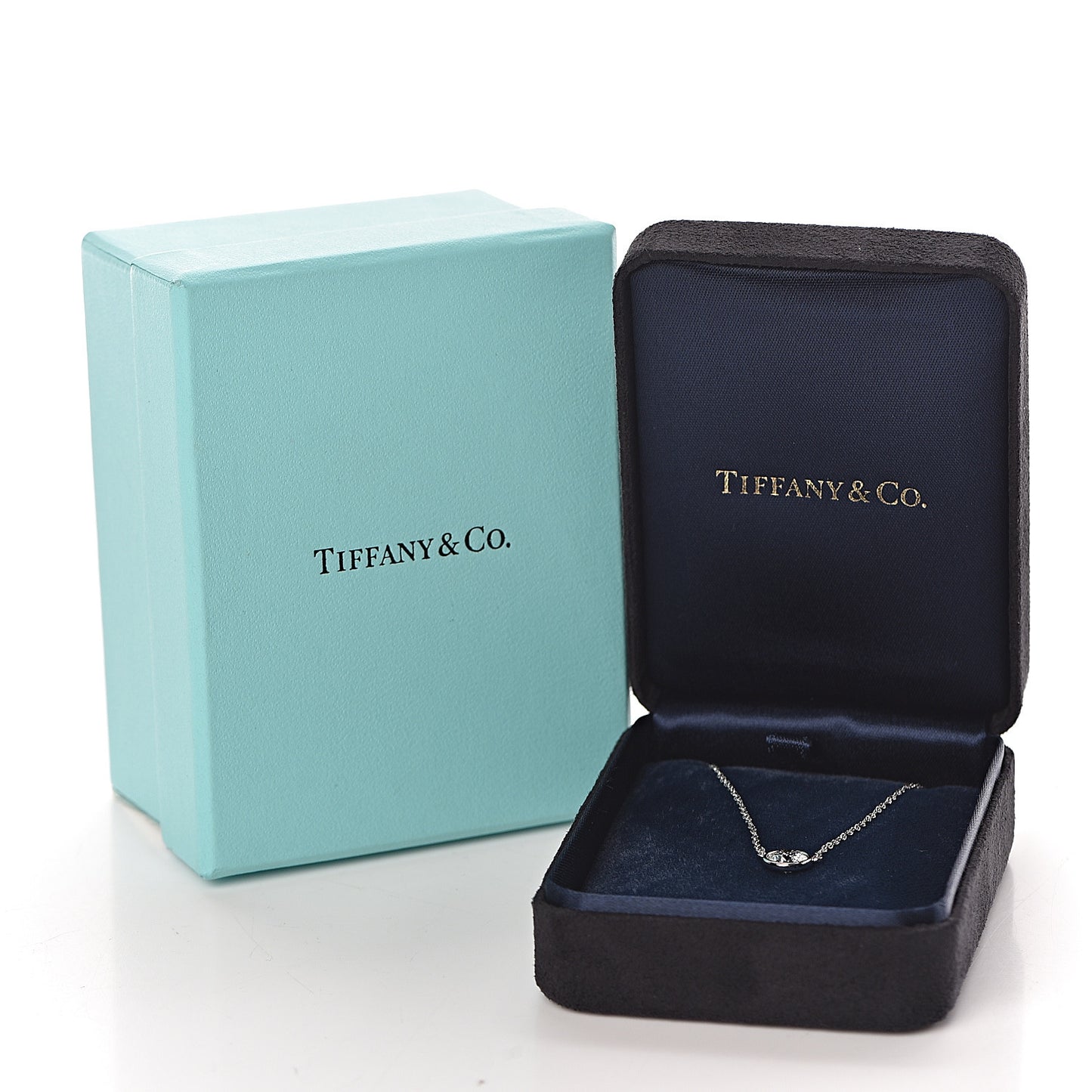 Platinum Diamond .60ct Elsa Peretti Diamonds by the Yard Pendant Necklace