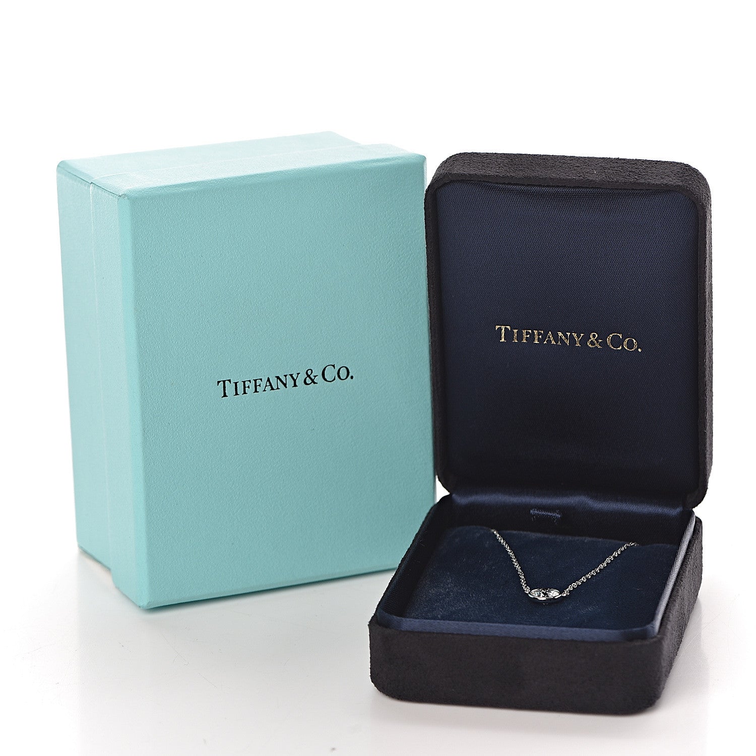 Tiffany Platinum Diamond .60ct Elsa Peretti Diamonds by the Yard Pendant Necklace 9 of 9