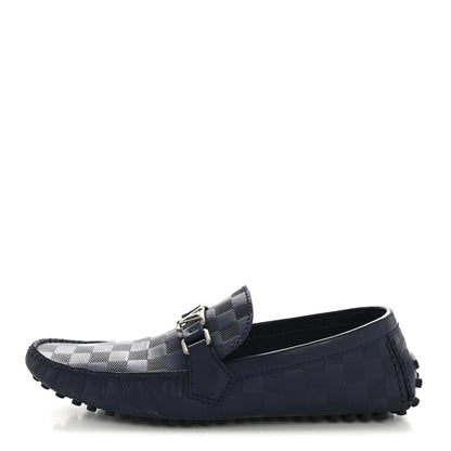 Louis Vuitton Damier Infini Mens Hockenheim Moccasin Loafers 9 Cosmos 1 of 11