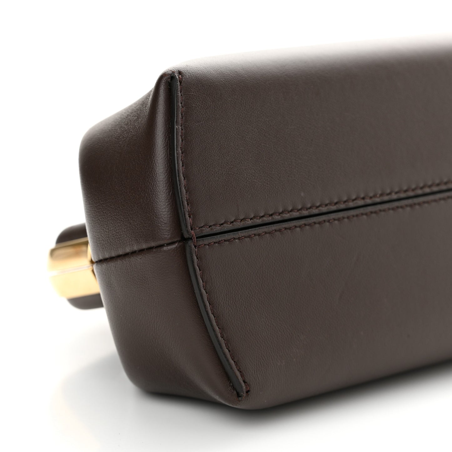 Shiny Nappa Small Fendi First Chocolate