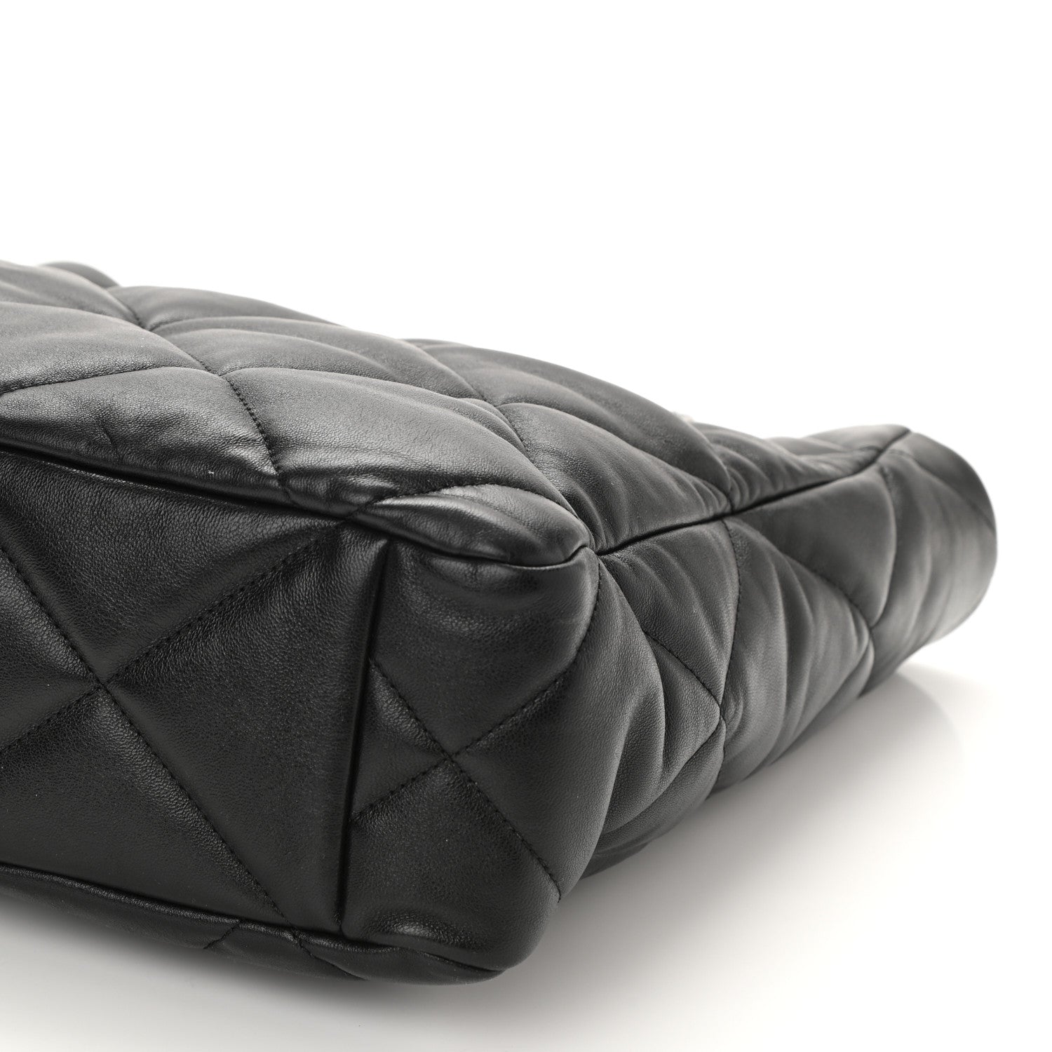 Chanel Lambskin Quilted Chanel 19 Shopping Bag Black 10 of 10