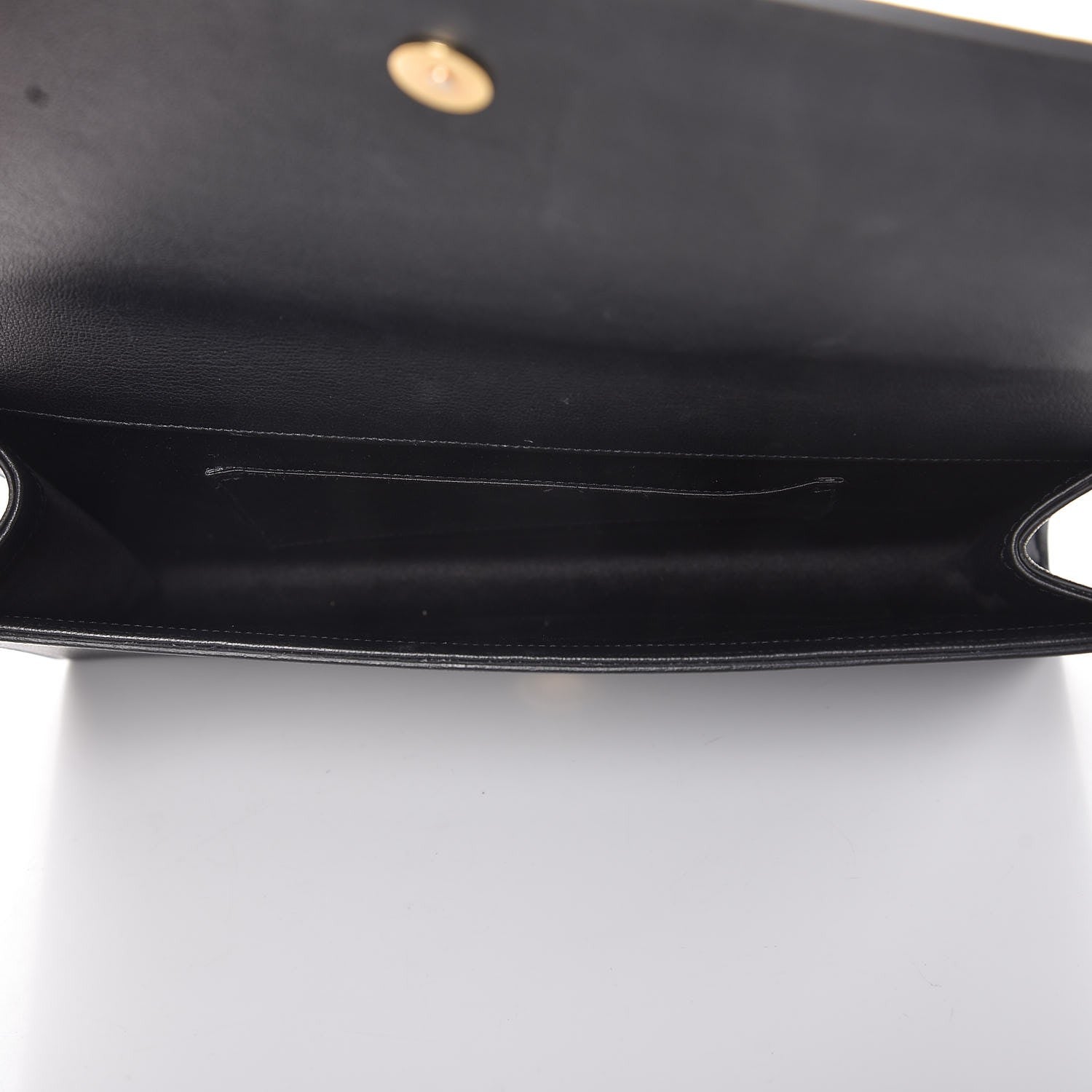 Saint Laurent Calfskin Monogram Large Belle De Jour Clutch Black 5 of 9