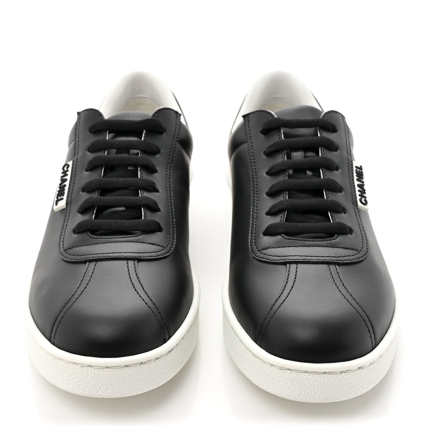 Calfskin CC Womens Sneakers 40 Black