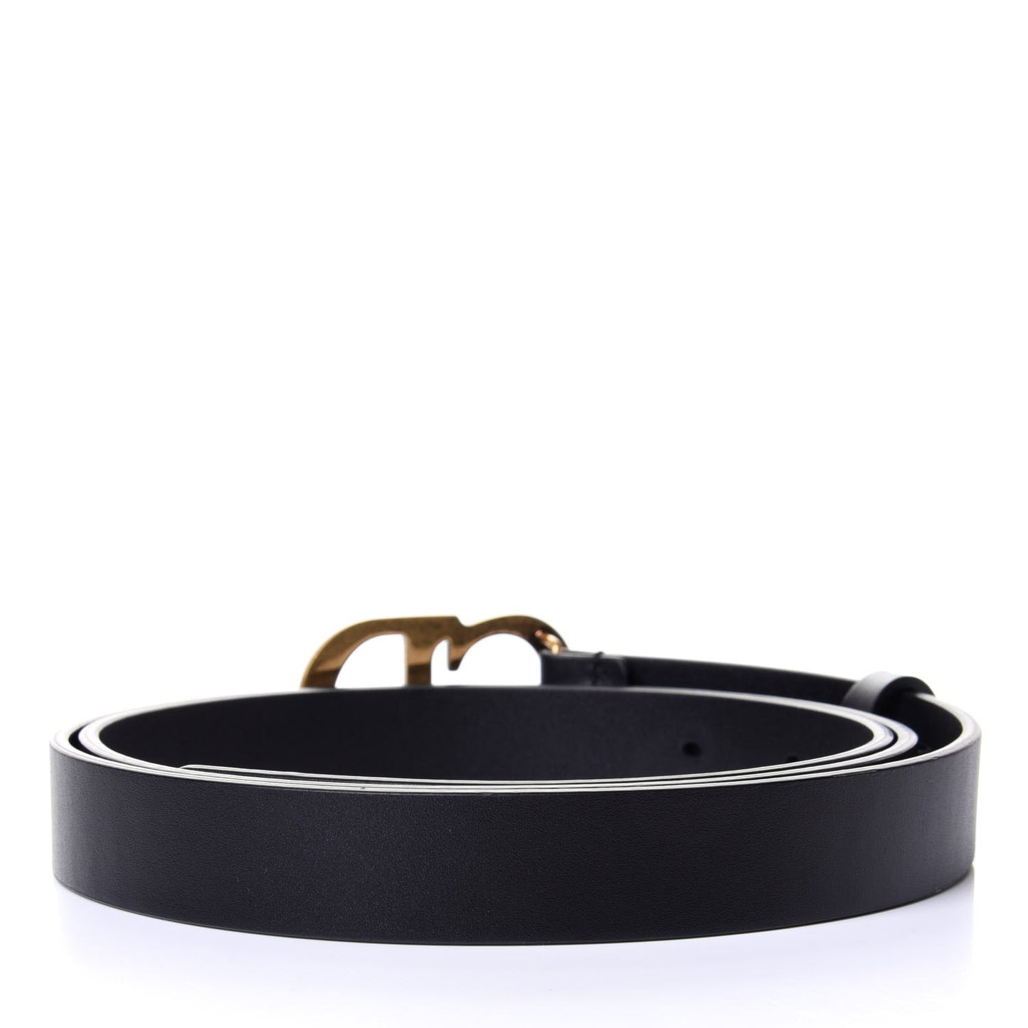 Calfskin Saddle Belt 95 Black
