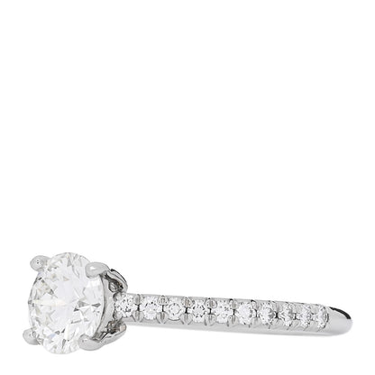 Tiffany Platinum Diamond .89ct Novo Round Engagement Ring 52 6 3 of 7