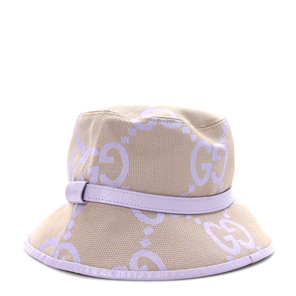 Gucci Monogram Jumbo GG Mosteria Bucket Hat S Beige Lapis 2 of 8