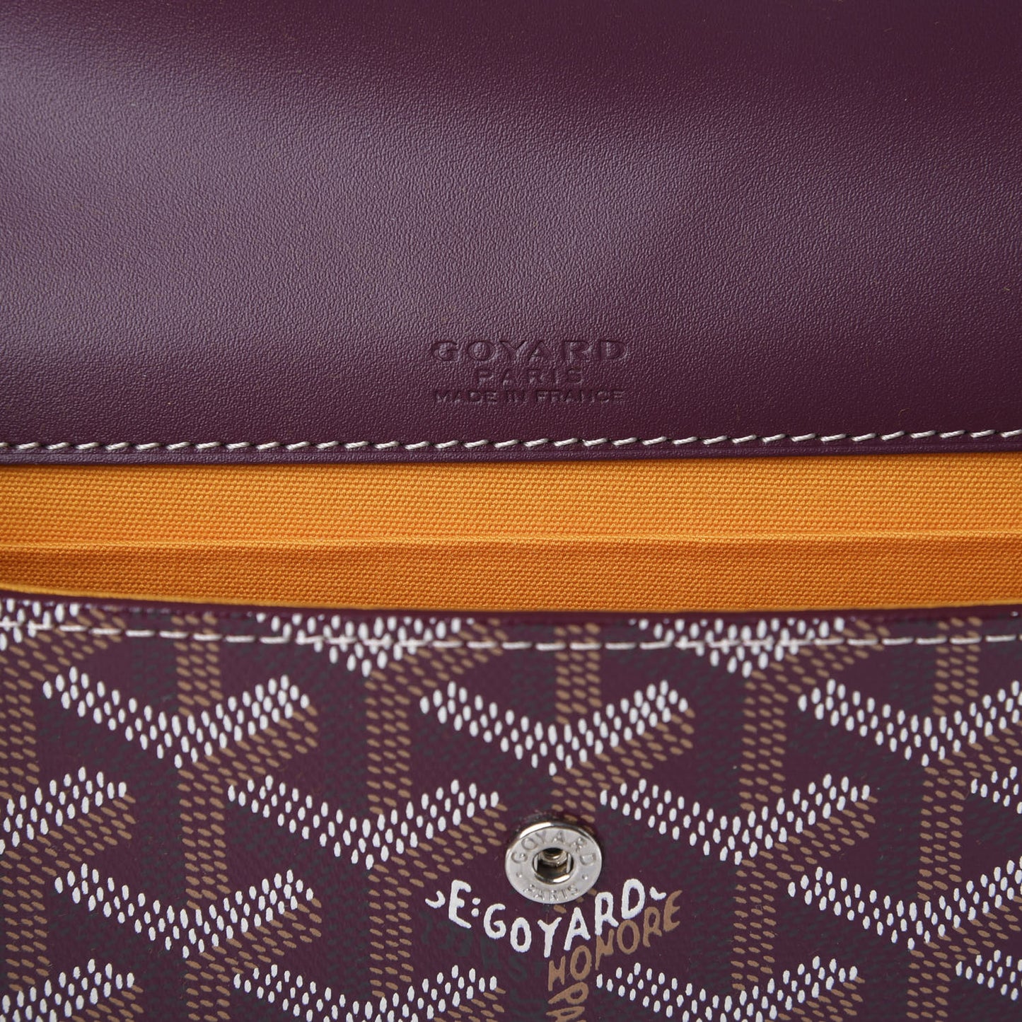 Goyardine Monte Carlo Bois Clutch Bordeaux