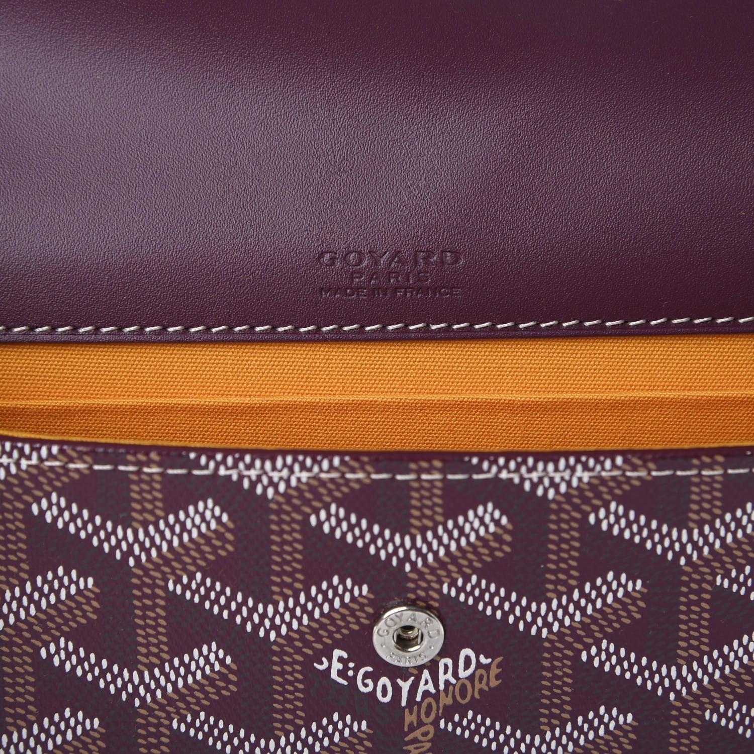 Goyard Goyardine Monte Carlo Bois Clutch Bordeaux 7 of 9