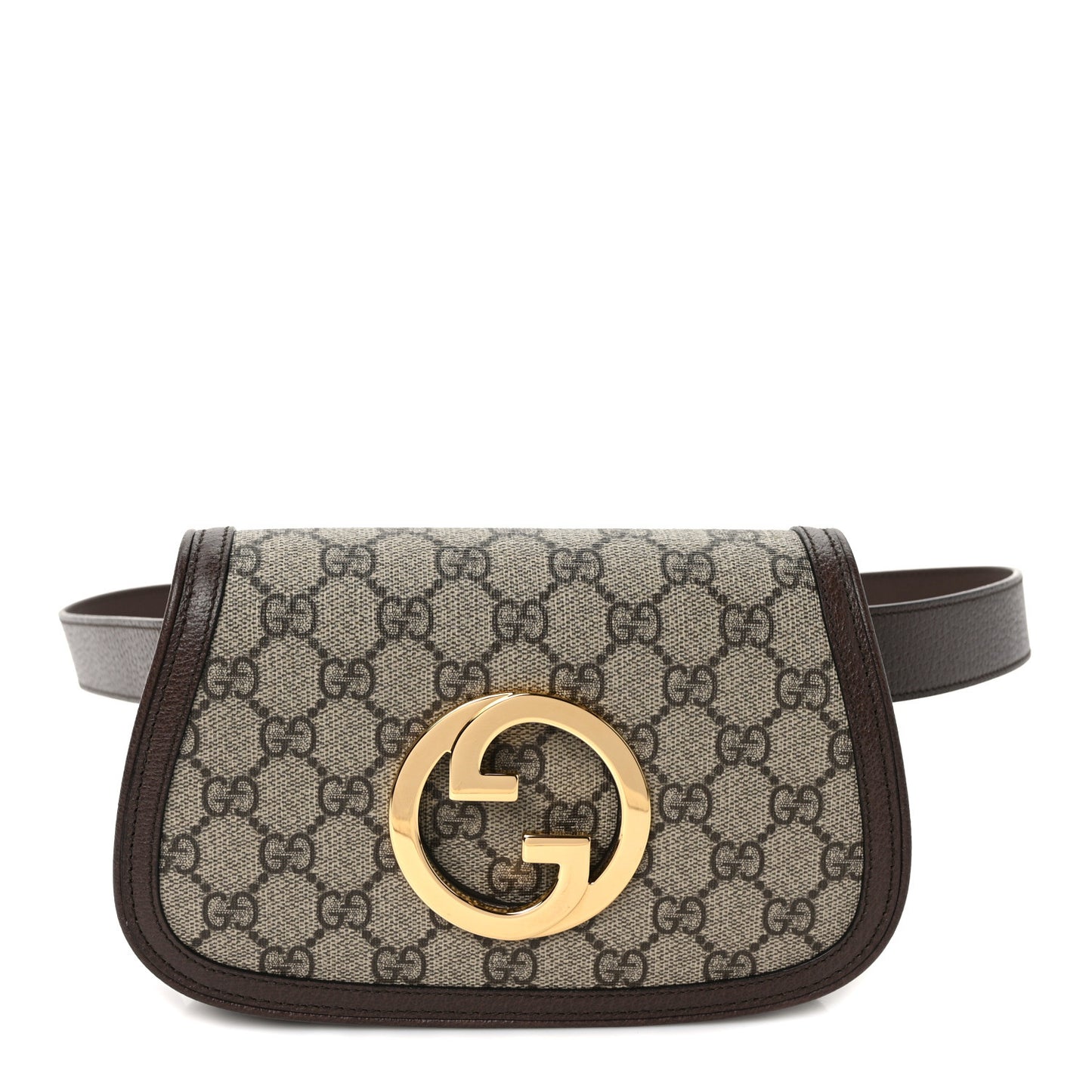 GG Supreme Monogram Textured Dollar Calfskin Blondie Belt Bag 90 36 Beige Ebony New Acero