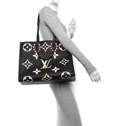Louis Vuitton Empreinte Monogram Giant Crafty Onthego GM Black Creme 2 of 11