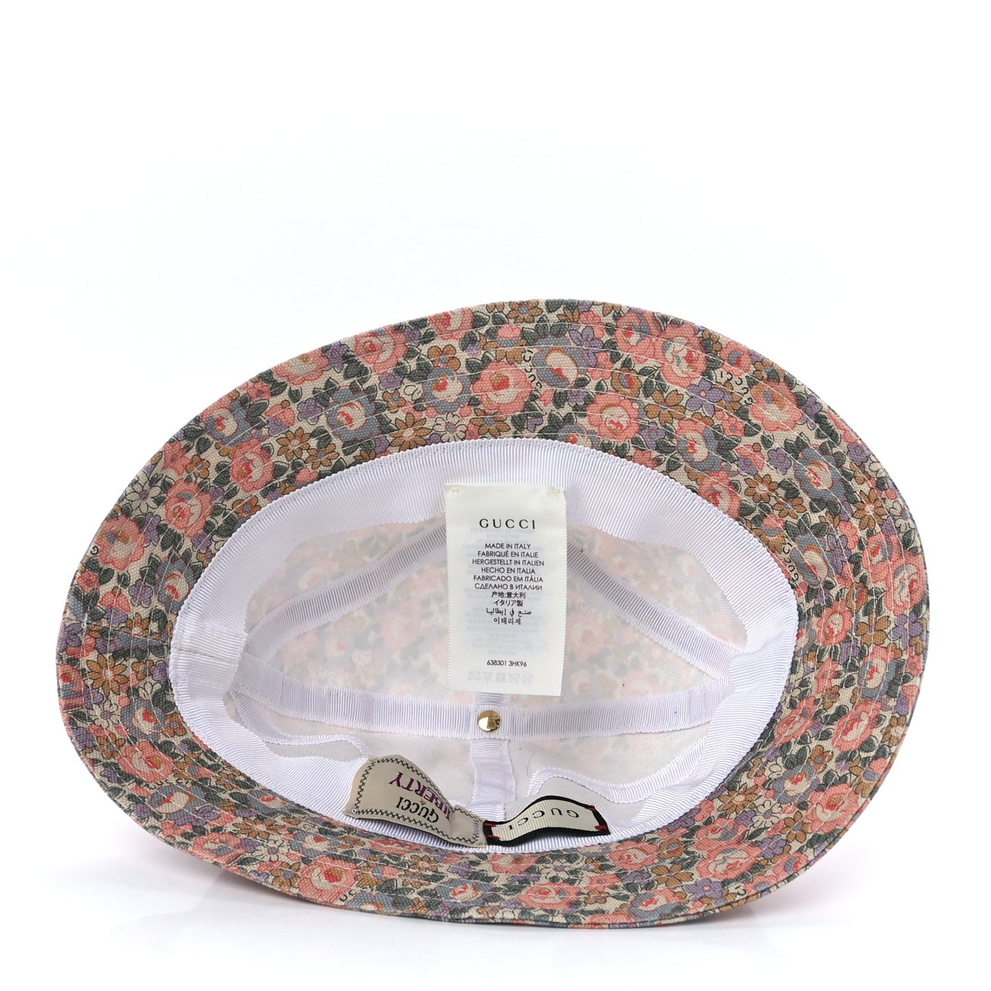 X LIBERTY OF LONDON Canvas Infinity Abbey Bucket Hat M Perfect Pink Ivory