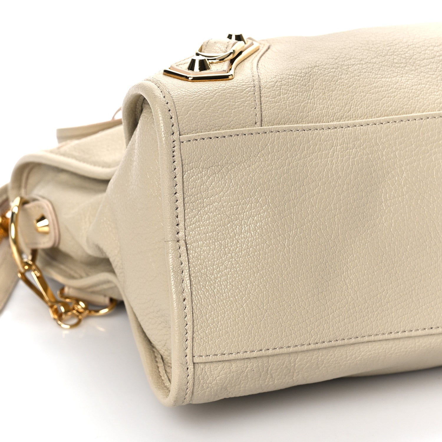 Balenciaga Chevre Gold Metallic Edge Hardware City Beige Tapioca 8 of 11