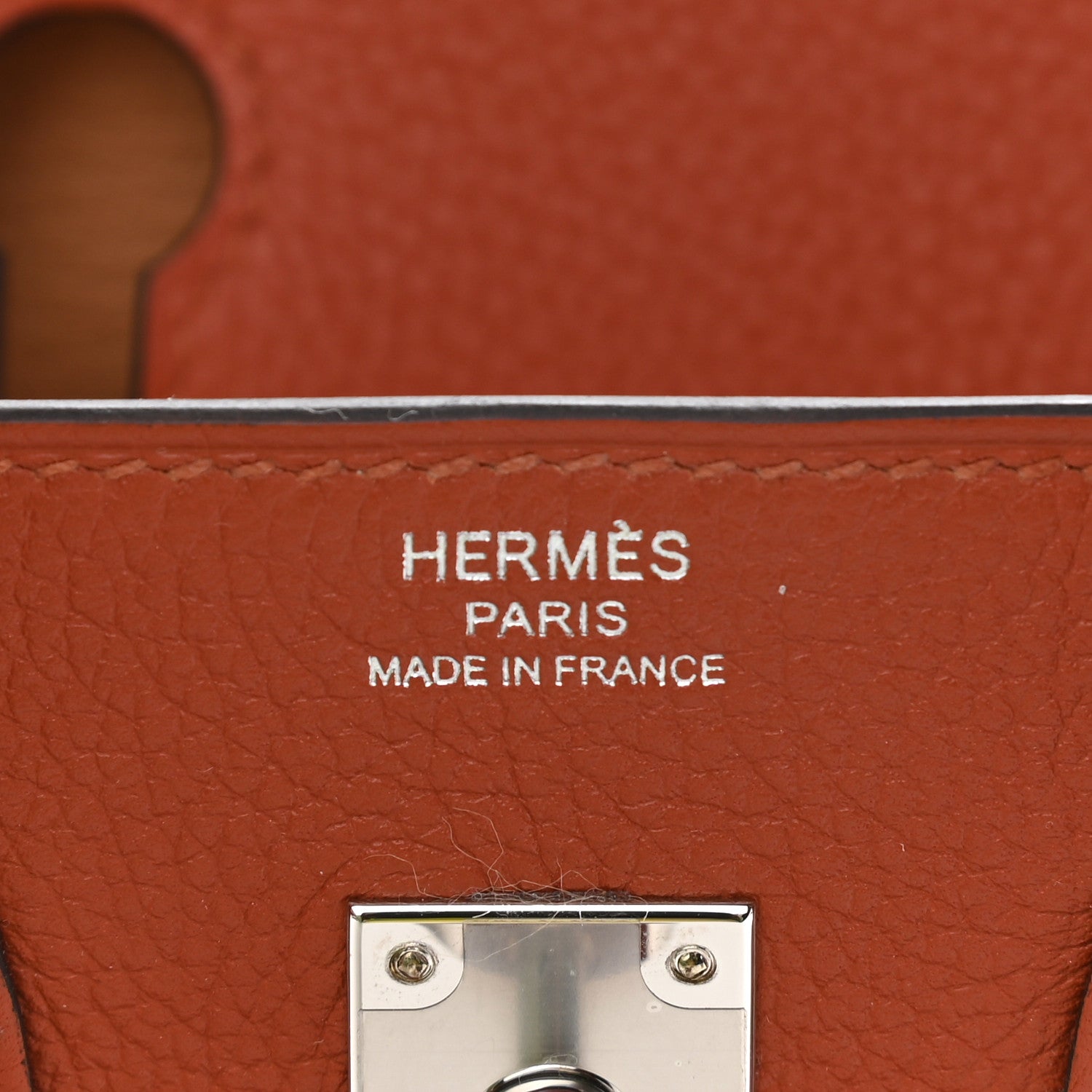 Hermes Taurillon Novillo Verso Birkin 25 Terre Battue Sesame 6 of 11