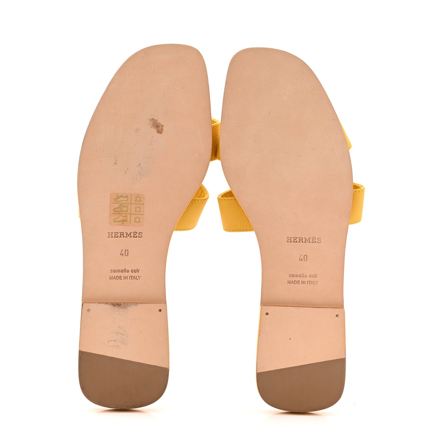 Epsom Oran Sandals 40 Jaune Sable