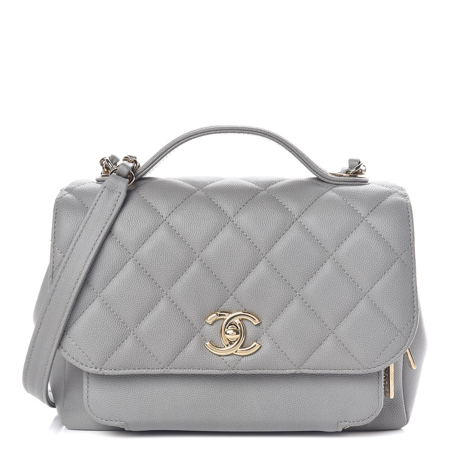 Chanel Caviar Quilted Medium Business Affinity Flap Grey 1 of 11