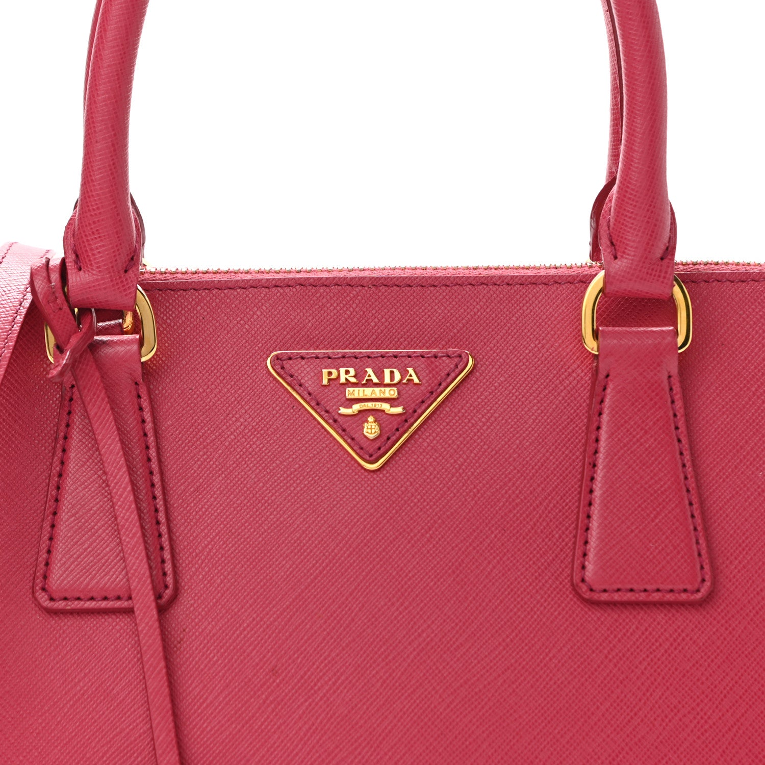 Prada Saffiano Lux Medium Promenade Tote Peonia 6 of 10