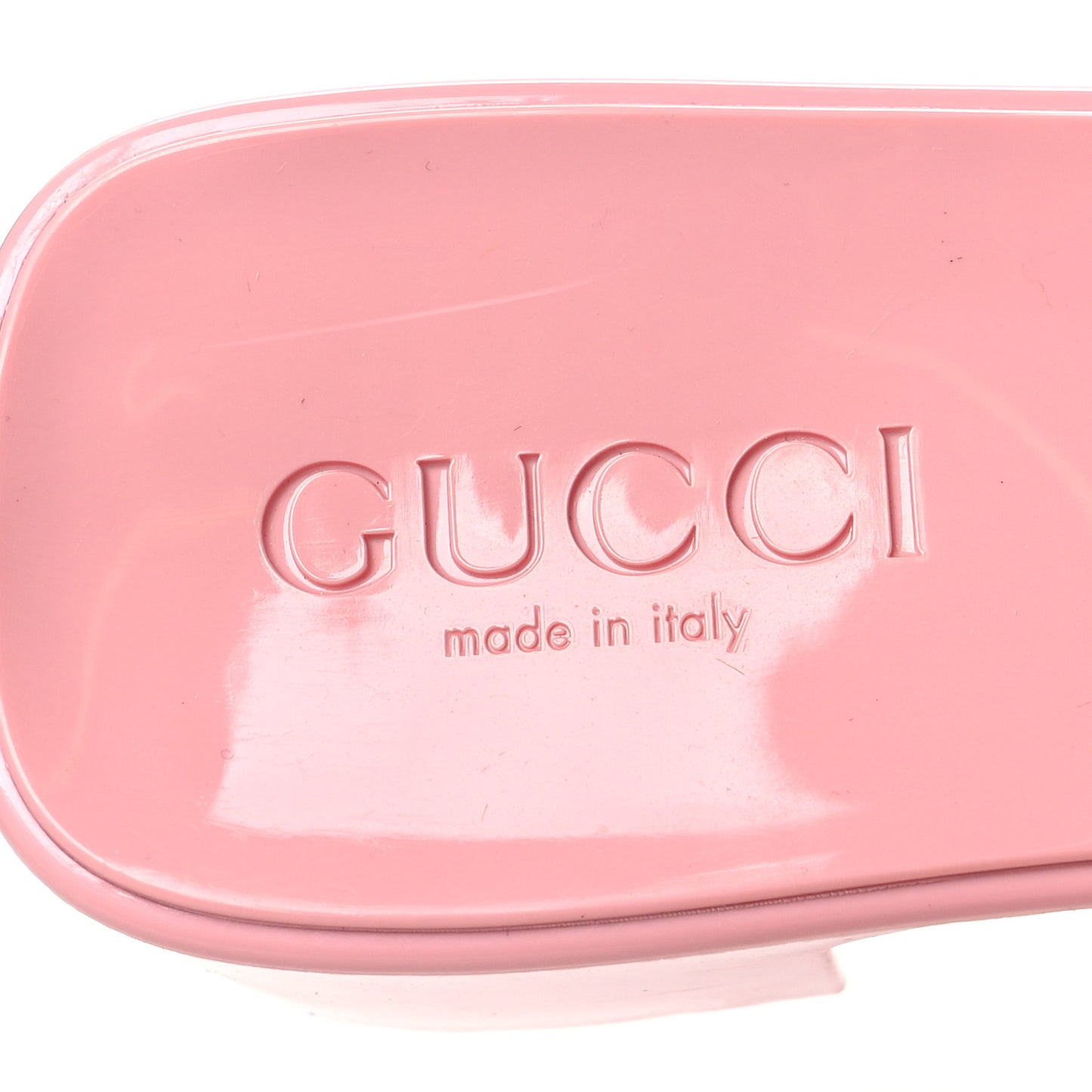 Rubber Gucci Logo Womens Platform 20/60mm Slide Sandals 35 Wild Rose