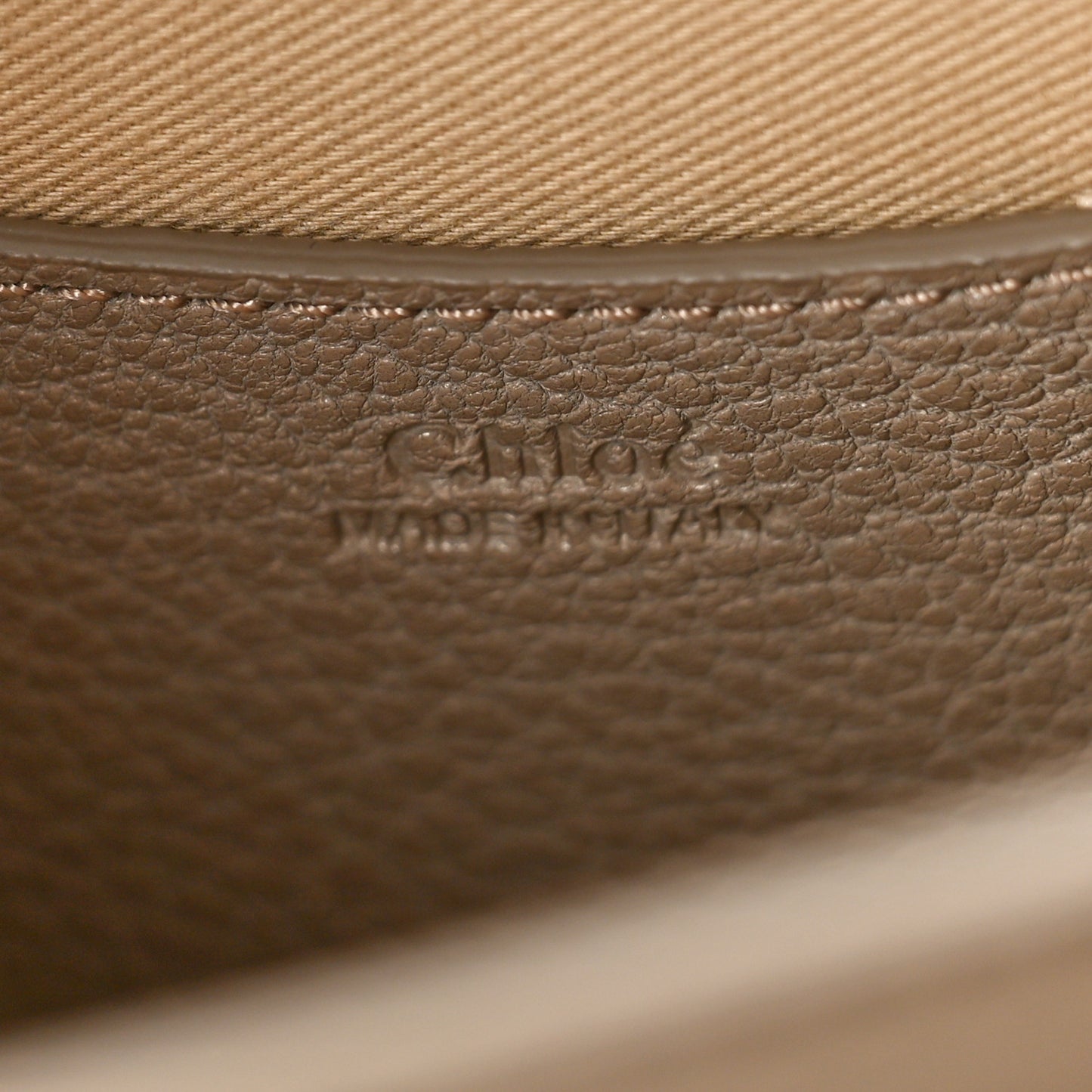 Grained Calfskin Small Tess Bag Motty Grey
