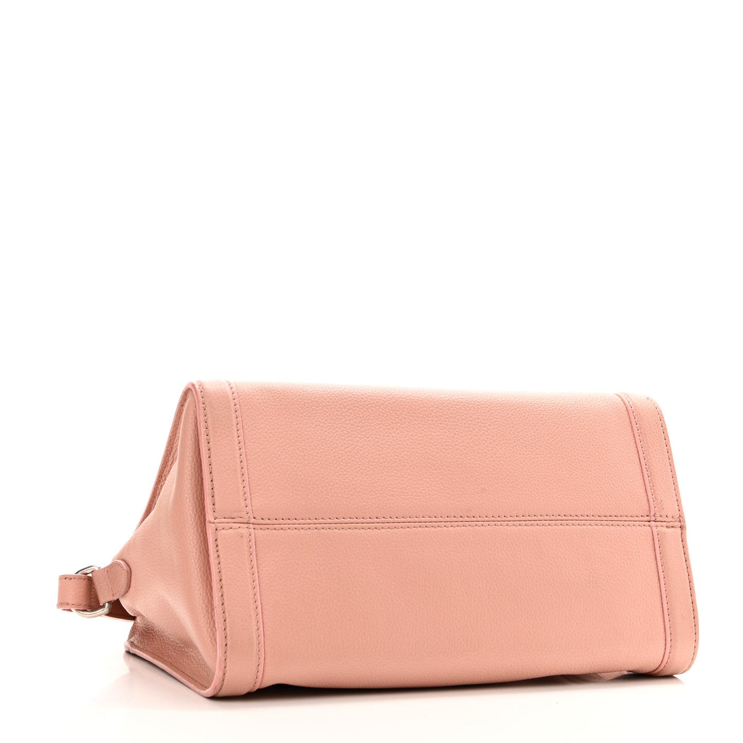 Pebbled Calfskin Small Skull Padlock Zip Around Tote Blush Pink