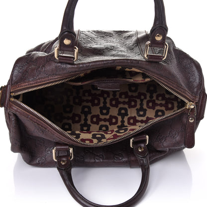 Gucci Guccissima Medium Joy Boston Dark Brown 5 of 12